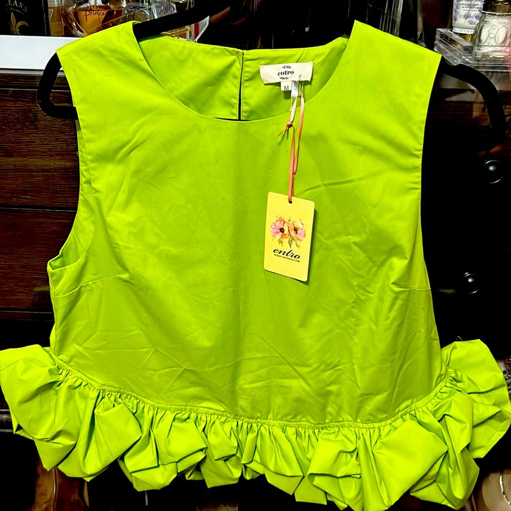 entro ruffled blouse